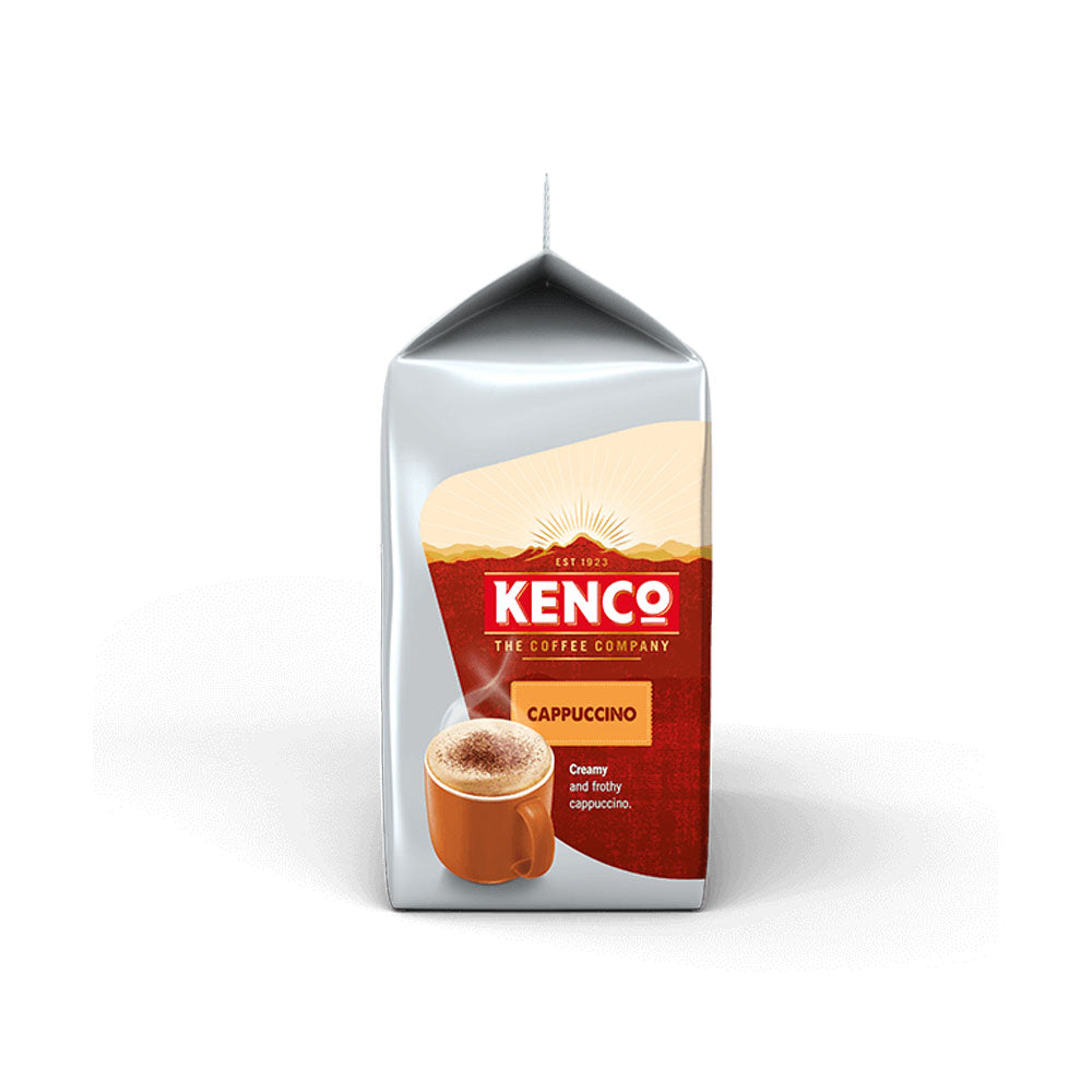 Tassimo Kenco Cappuccino Coffee Pods side of packet