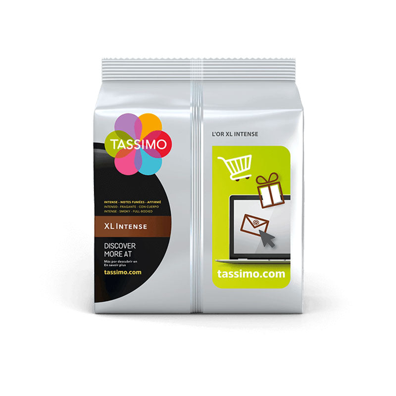 Tassimo L'Or XL Intense Coffee Pods back of packet