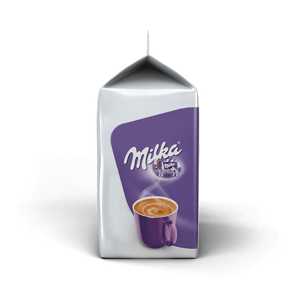 Tassimo Milka Hot Chocolate Hot Chocolate Pods side of packet