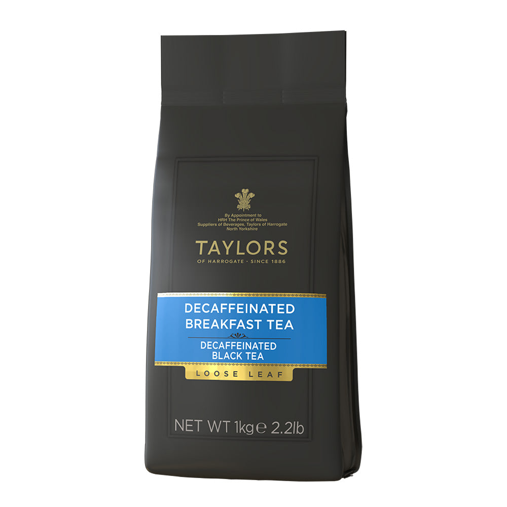 Taylors of Harrogate Decaffeinated Breakfast Tea Loose Leaf 1KG
