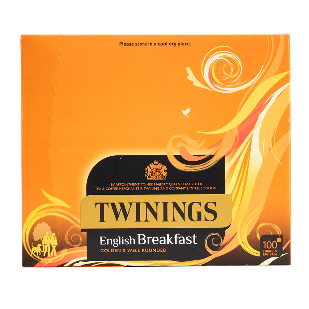 Twinings English Breakfast 100 String & Tag Tea Bags