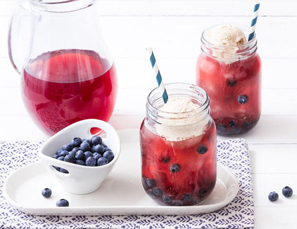 BLUEBERRY VANILLA FLOAT ICED TEA (TWININGS)