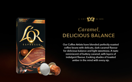 L'OR Espresso Caramel Flavour Coffee Capsules x10 Nespresso Compatible