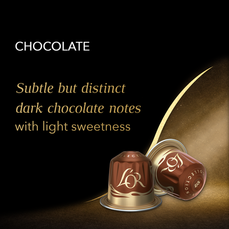 L'OR Espresso Chocolate Flavour Coffee Capsules x10 Nespresso Compatible