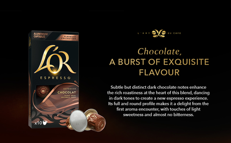 L'OR Espresso Chocolate Flavour Coffee Capsules x10 Nespresso Compatible