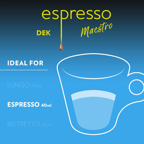 Lavazza Maestro Espresso Dek 10 Capsule Nespresso Compatible Pods