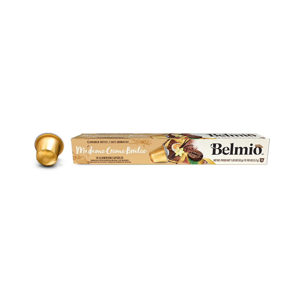 Belmio Madame Crème Brulée 10 Nespresso Compatible Aluminium Pods