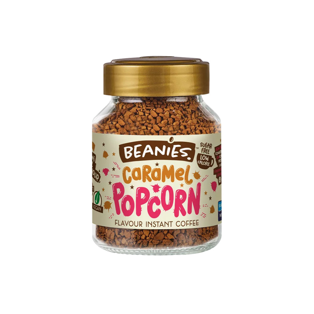 Beanies Caramel Popcorn Flavoured Coffee 50g