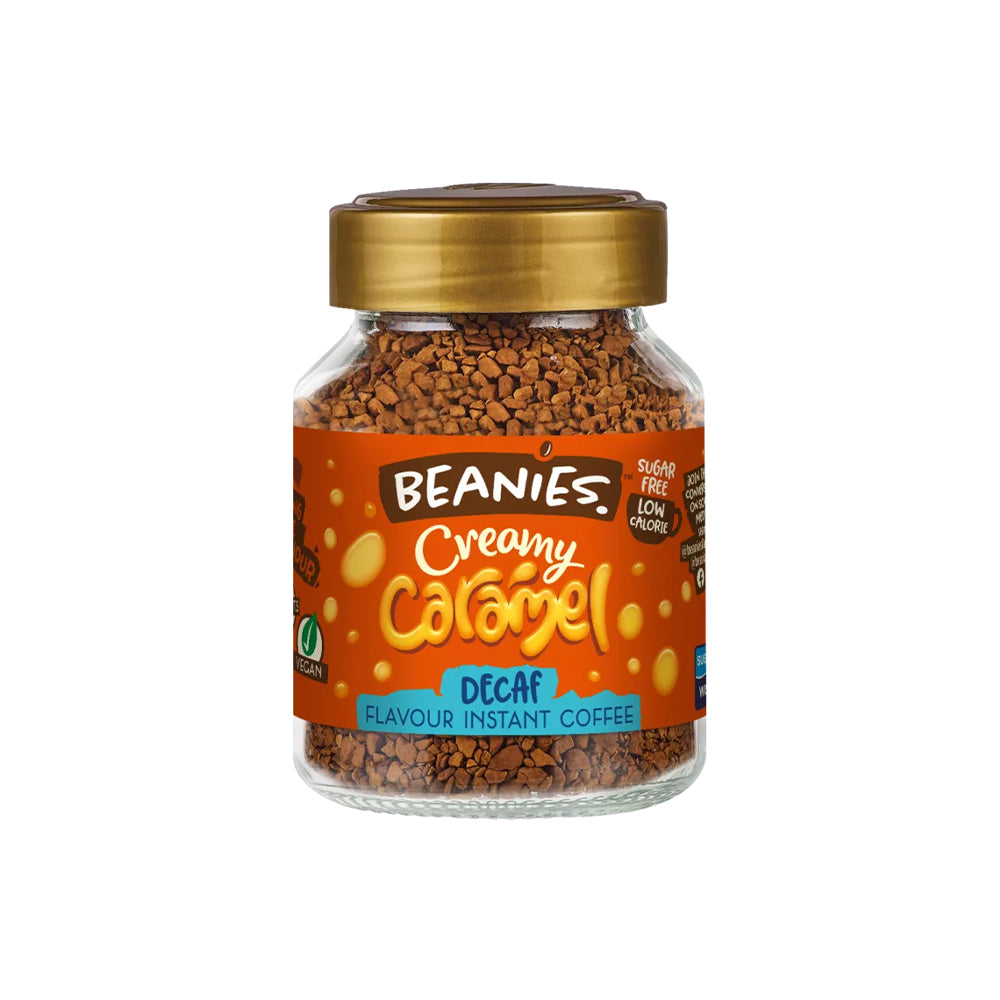 Beanies DECAF Creamy Caramel Flavoured Coffee 50g