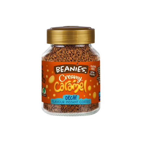 Beanies DECAF Creamy Caramel Flavoured Coffee 50g