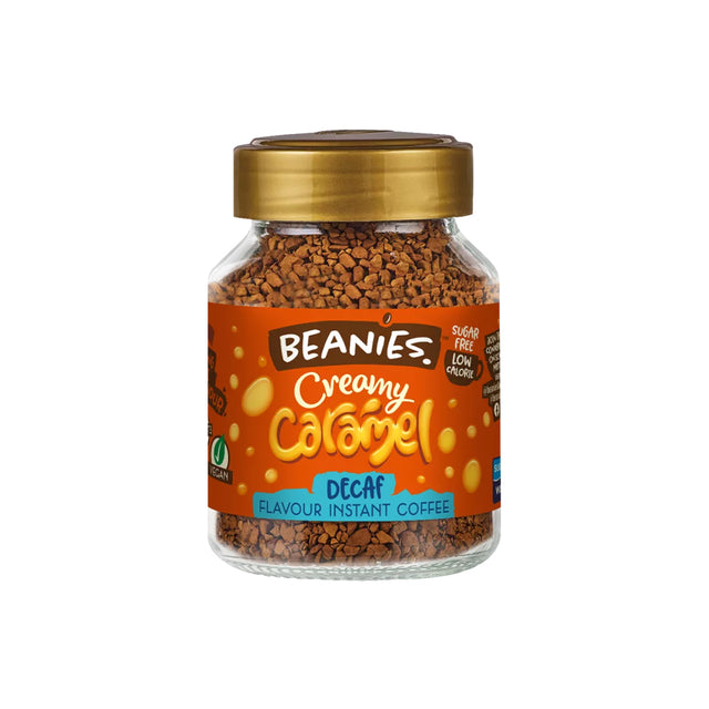 Beanies DECAF Creamy Caramel Flavoured Coffee 50g