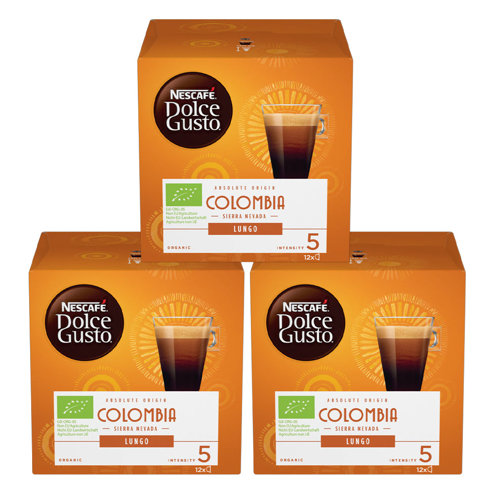 Dolce Gusto Absolute Origin Organic Columbia Lungo Coffee Pods - Case