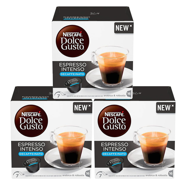 Dolce Gusto Espresso Intenso Decaf Coffee Pods - Case