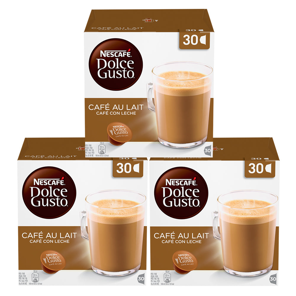 Dolce Gusto Cafe Au Lait Magnum Packs Coffee Pods 3 x 30 Case