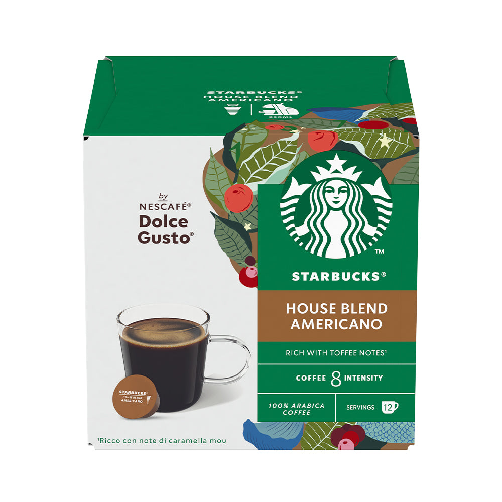 Nescafe Dolce Gusto Starbucks Americano House Blend Coffee Pods 3x12 Drinks Stormbrew