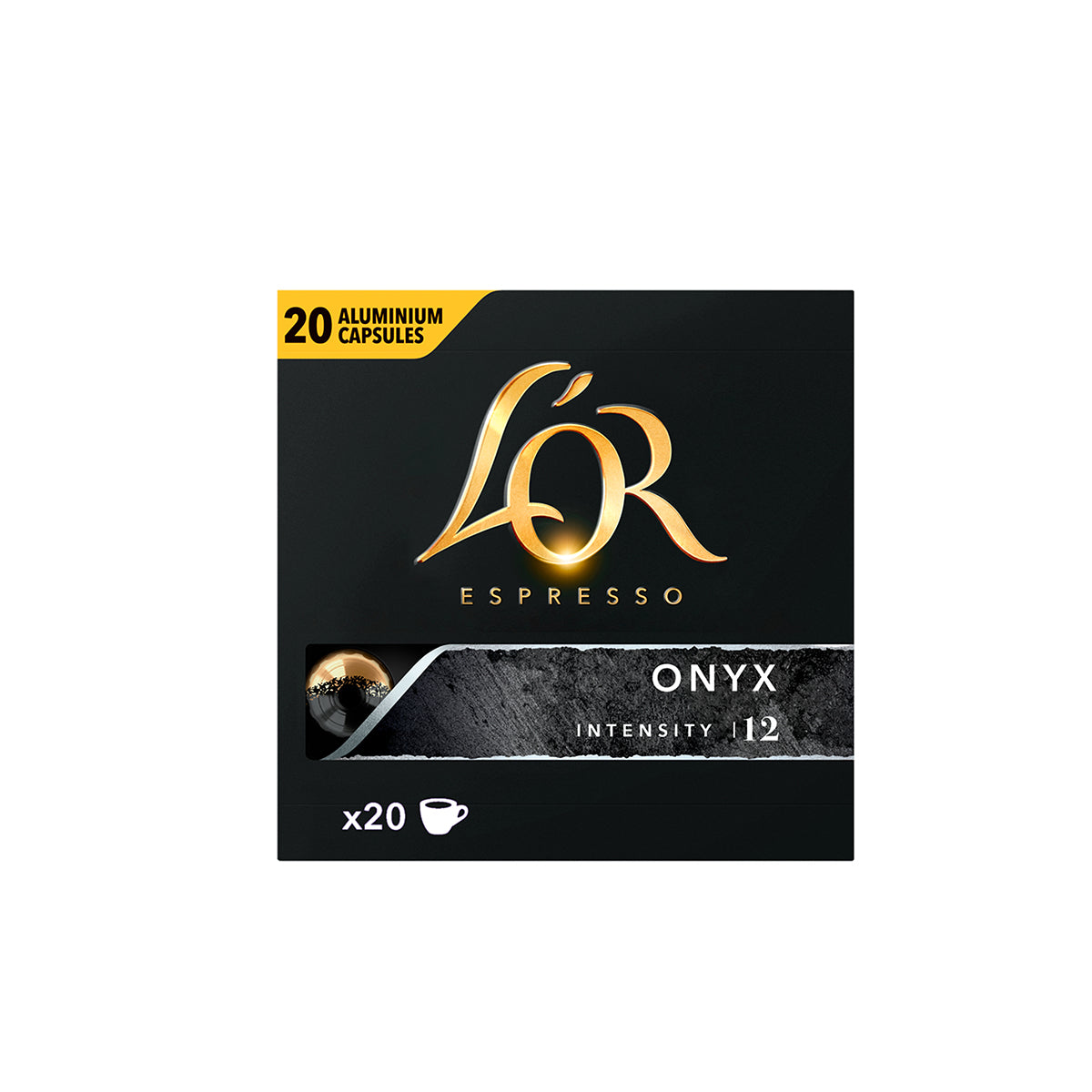 L'OR Onyx Espresso Coffee Capsules x20 Nespresso Compatible