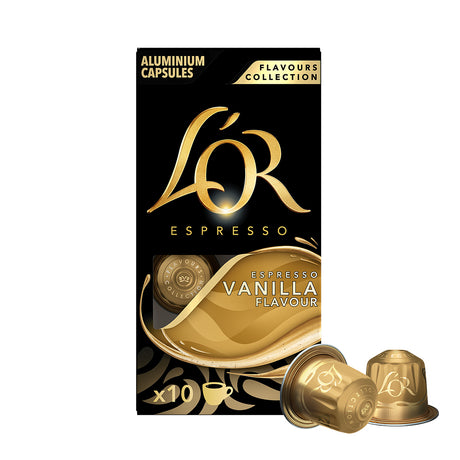 L'OR Espresso Vanilla Flavour Coffee Capsules x10 Nespresso Compatible