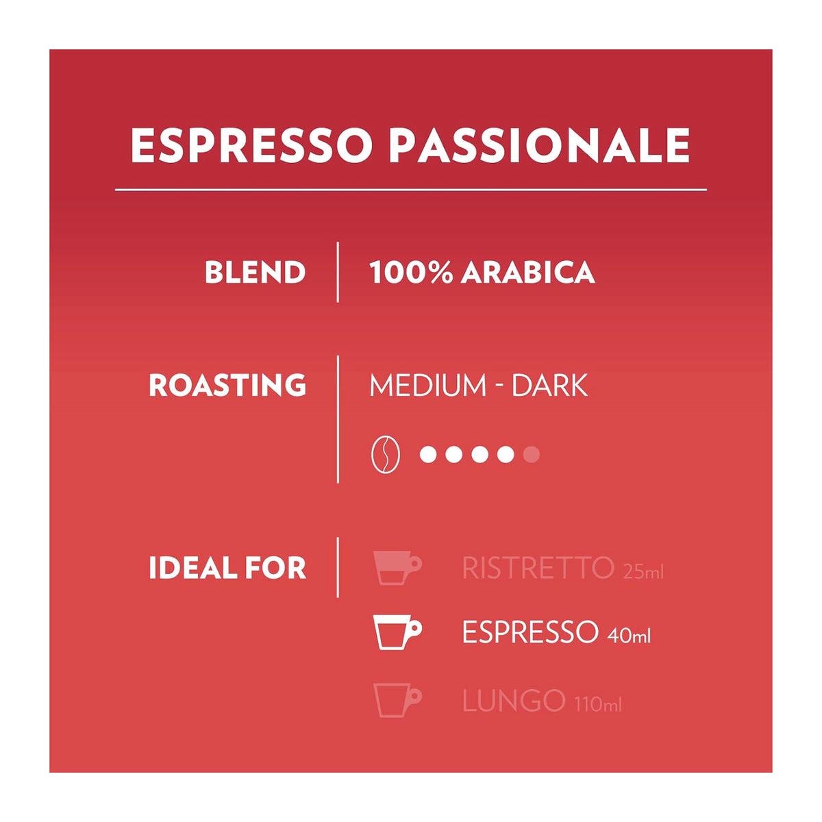 Lavazza A Modo Mio Espresso Passionale 36 Coffee Pods