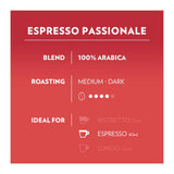 Lavazza A Modo Mio Espresso Passionale 36 Coffee Pods