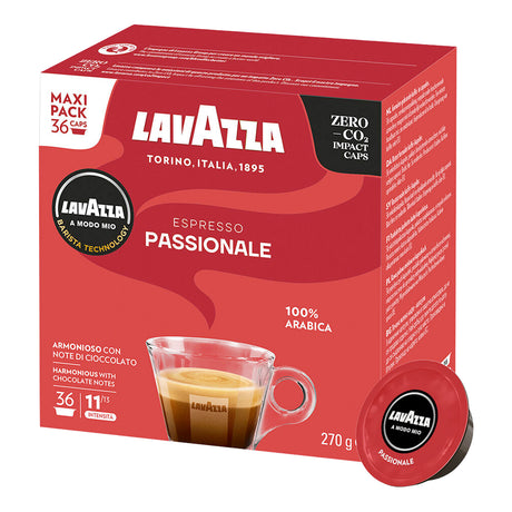 Lavazza A Modo Mio Espresso Passionale 36 Coffee Pods