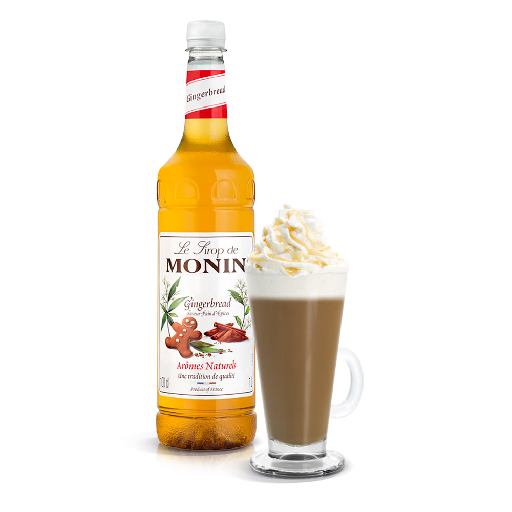Monin Gingerbread Syrup 1L With Drink