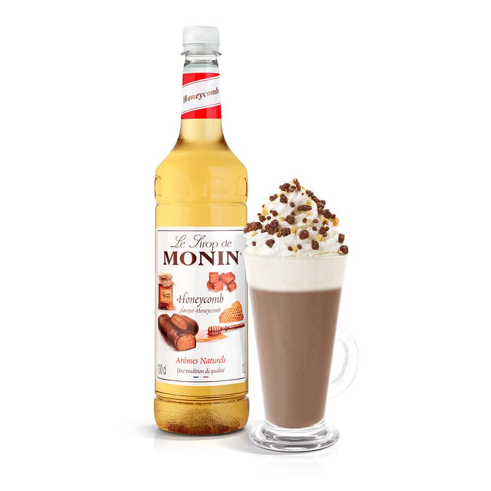 Monin Honeycomb Syrup 1L With Drink