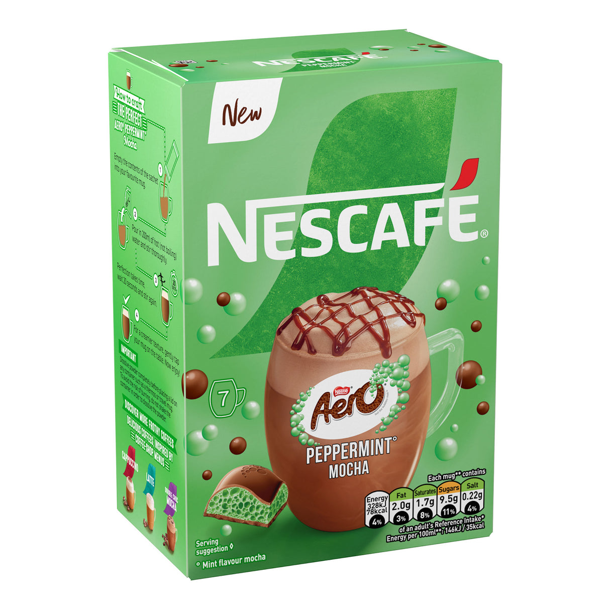 Nescafe Peppermint Aero Mocha Instant Coffee Sachets