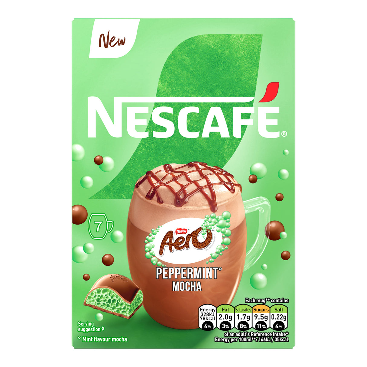 Nescafe Peppermint Aero Mocha Instant Coffee Sachets