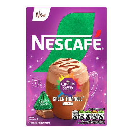 Nescafe Green Triangle Quality Street Mocha Instant Coffee Sachet Pack