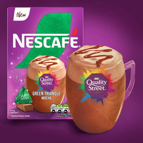 Nescafe Green Triangle Quality Street Mocha Instant Coffee Sachet Pack
