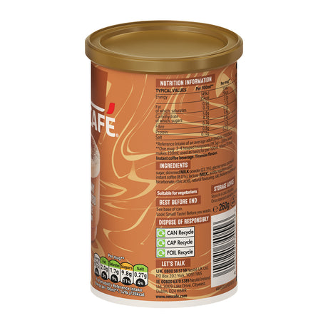 Nescafe Tiramisu Latte Coffee 260g Tub