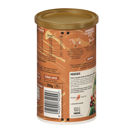 Nescafe Tiramisu Latte Coffee 260g Tub