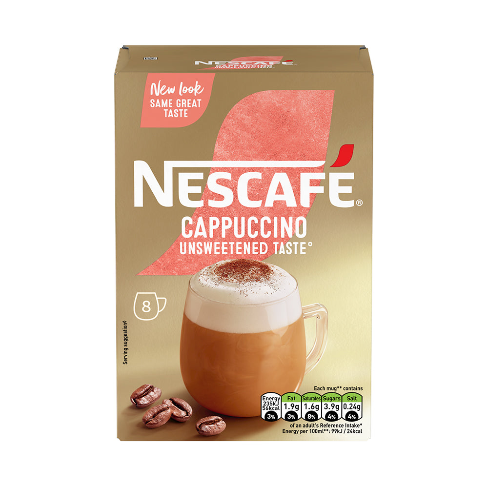 Nescafe Cappuccino Unsweetened Taste Instant Coffee Sachet Pack