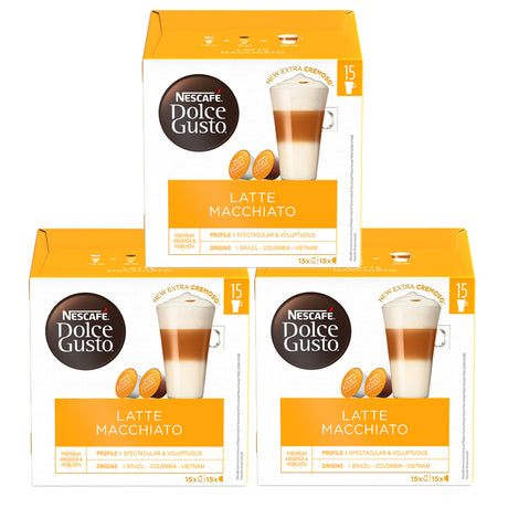 Dolce Gusto Latte Macchiato Magnum Pack Coffee Pods 3 x 30 Case