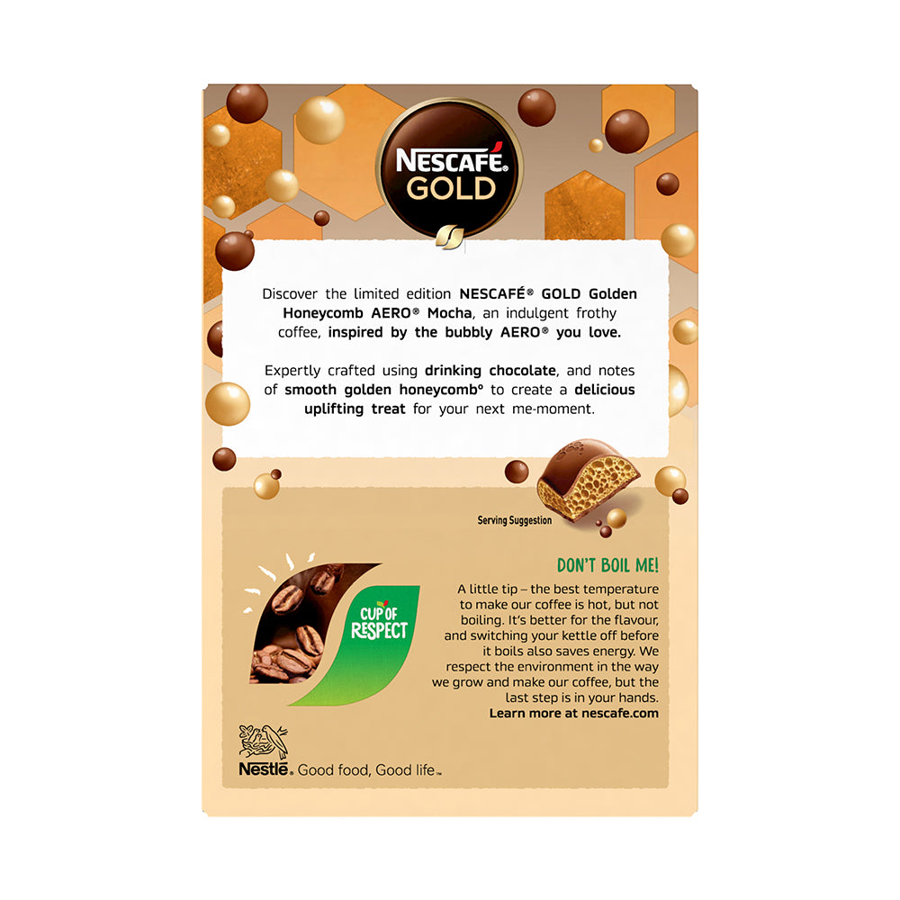 Nescafe Gold Golden Honeycomb Aero Mocha Instant Coffee Sachet Pack