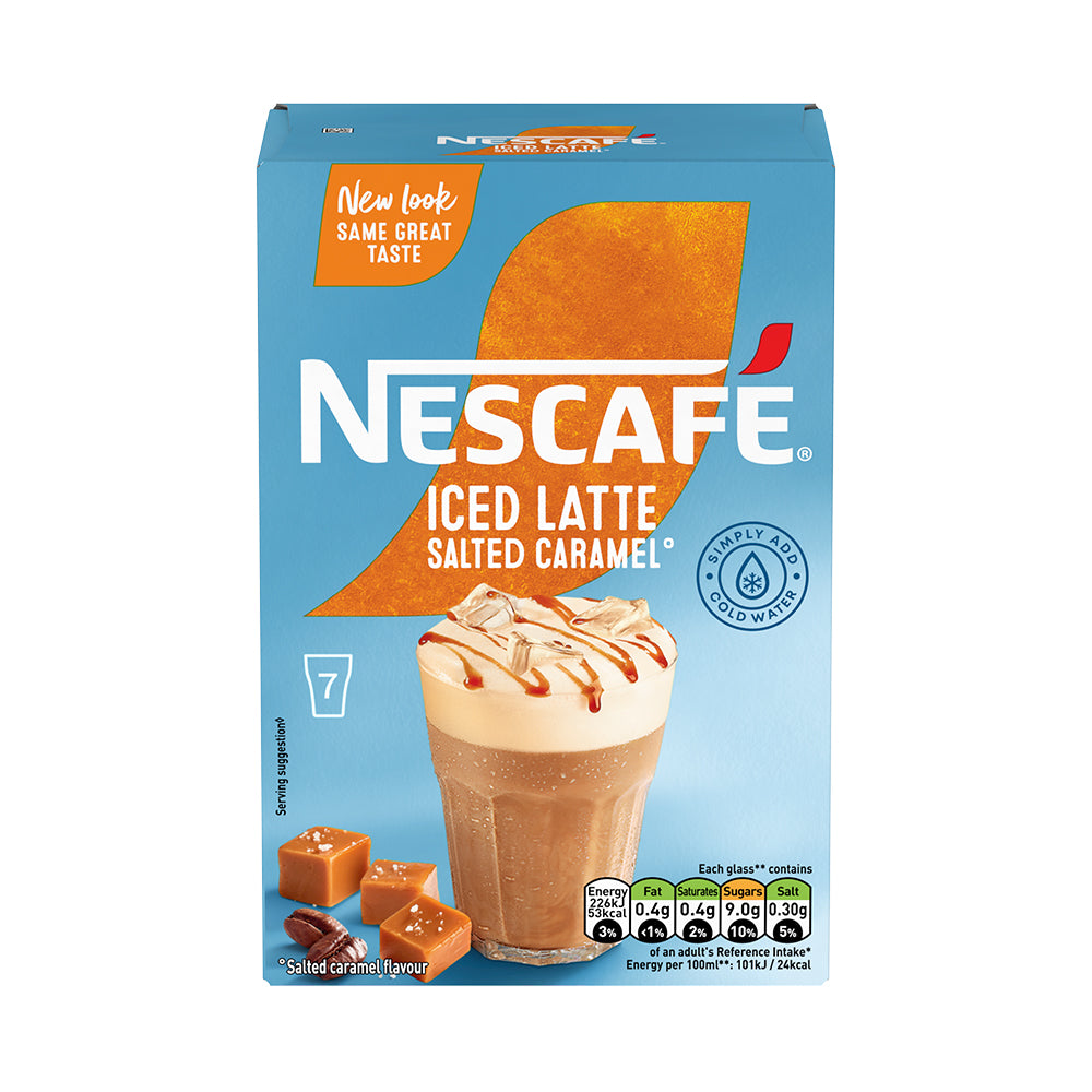 Nescafe Gold Iced Latte Salted Caramel Instant Coffee Sachet Pack