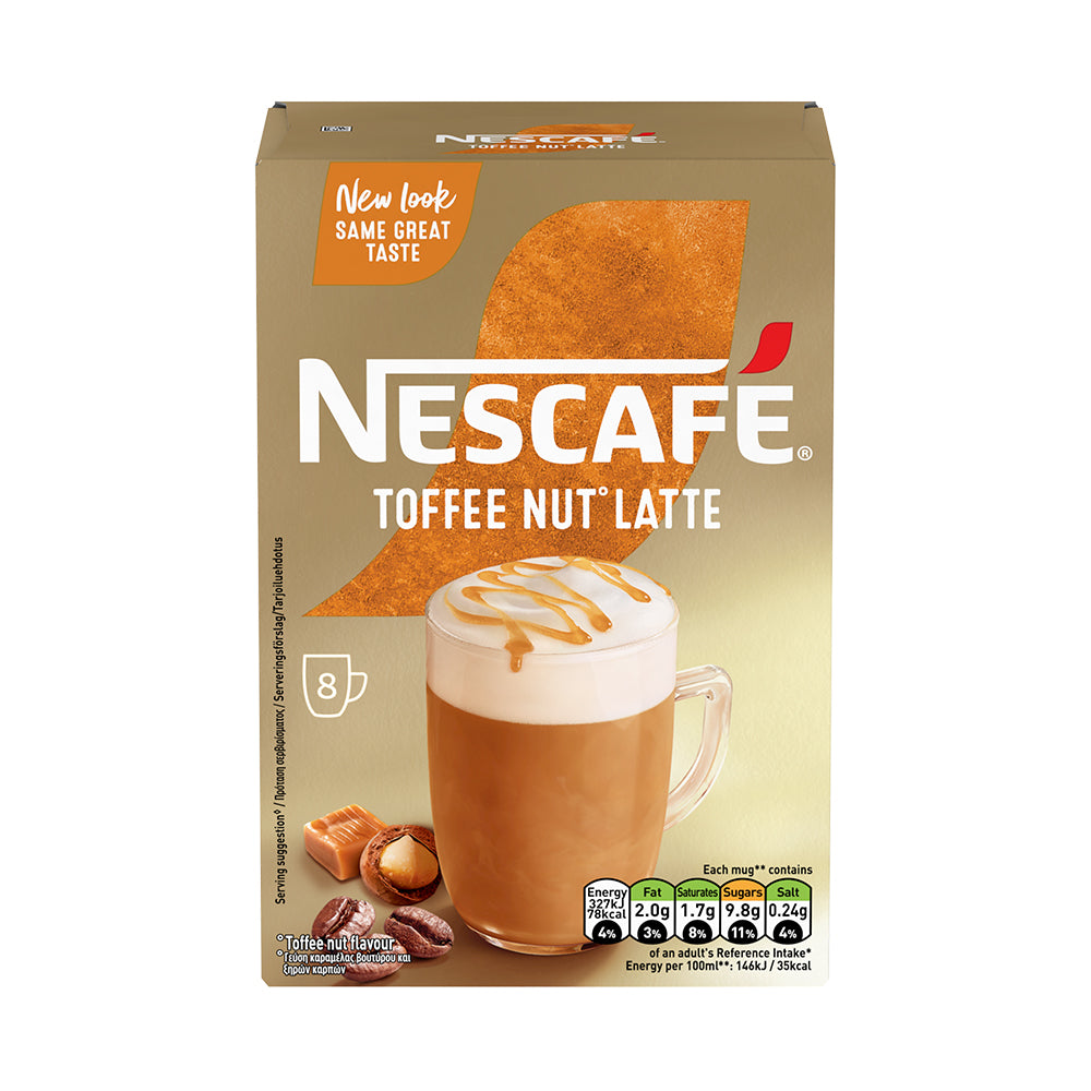 Nescafe Toffee Nut Latte Instant Coffee Sachet Pack