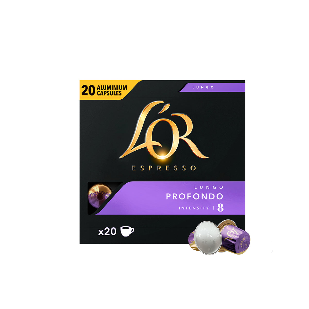 L'OR Espresso Profondo Coffee Capsules x20 Nespresso Compatible