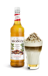 Monin Roasted Hazelnut Syrup 1L With Drink