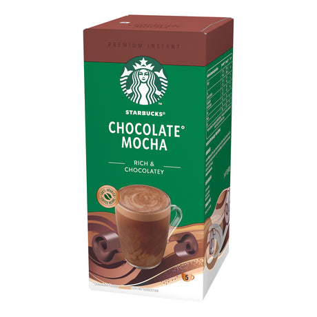 Starbucks Chocolate Mocha instant coffee packaging on a white background