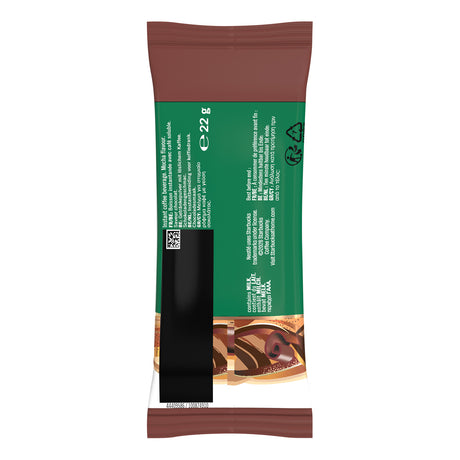 Chocolate bar packaging with green label and brown top and bottom