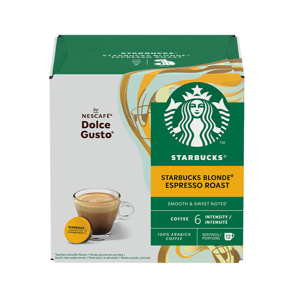 Dolce Gusto Starbucks Blonde Espresso Roast Coffee Pods