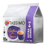 Tassimo Cadbury coffee pod package on a white background