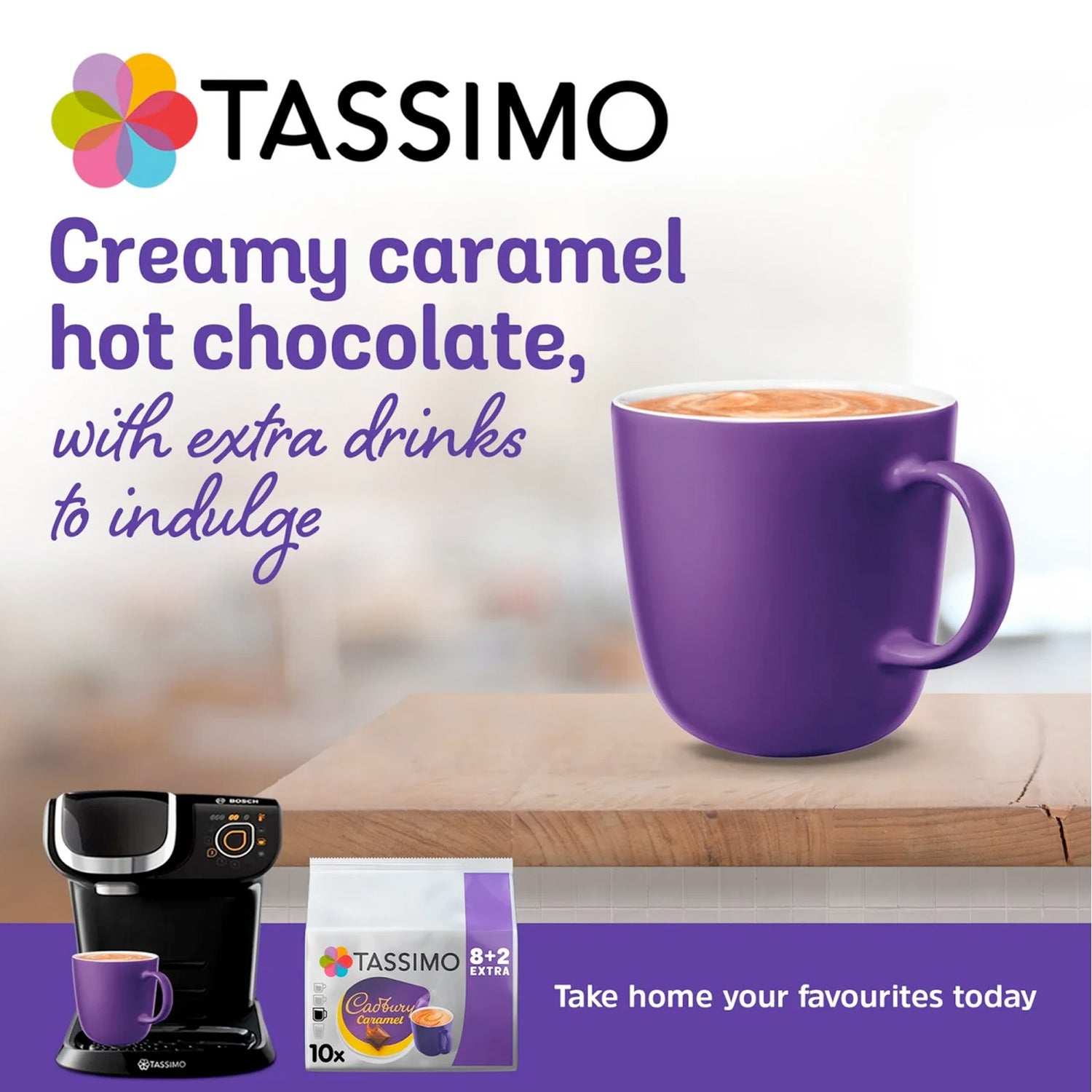Limited Edition Tassimo Hot Chocolate Salted Caramel Tassimo Hot