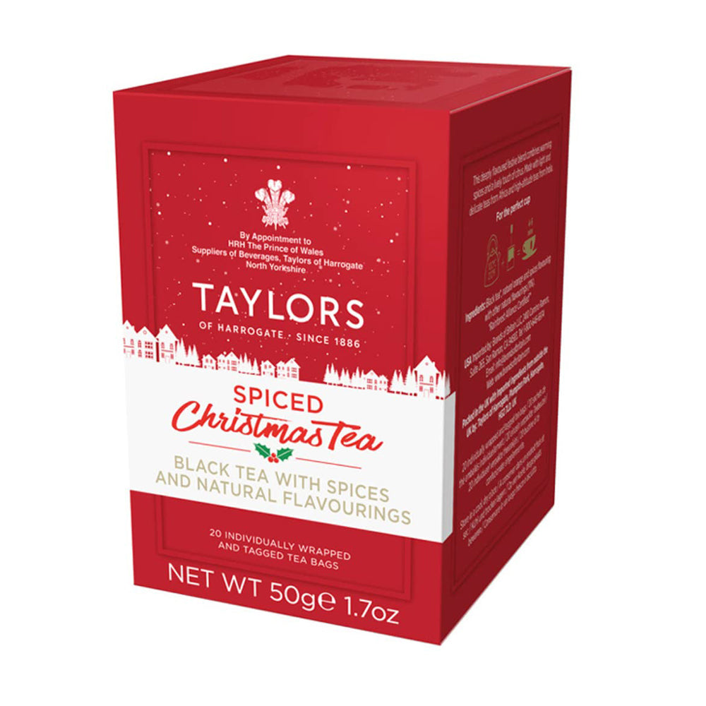 Taylors of Harrogate Spiced Christmas Tea Wrapped & Tagged Tea Bags 20