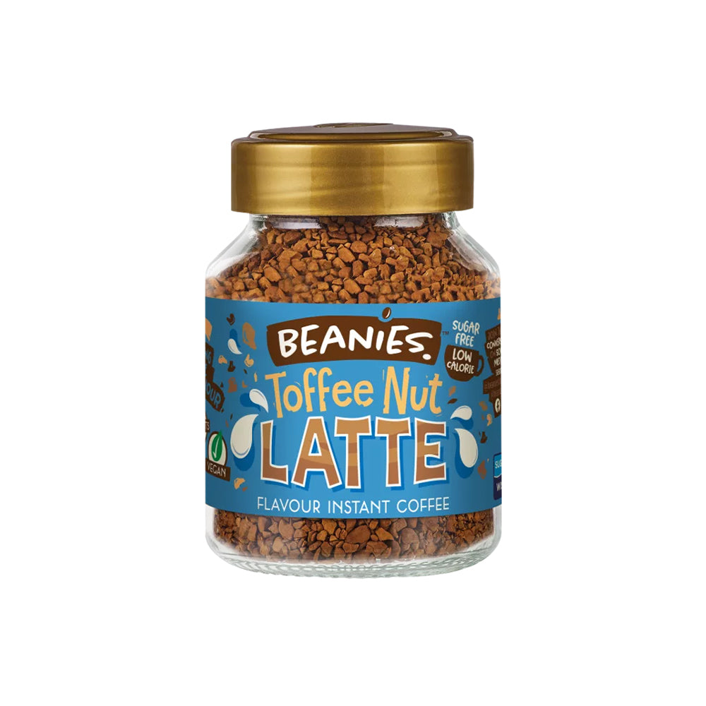 Beanies Toffee Nut Latte Flavoured Coffee 50g