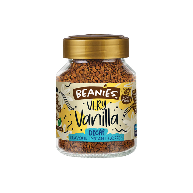 Beanies DECAF Very Vanilla Flavoured Coffee 50g