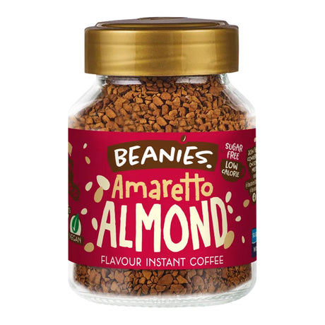 Beanies Amaretto Almond Flavoured Coffee 50g jar