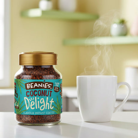 Beanies Coconut Delight Flavoured Instant Coffee 50g