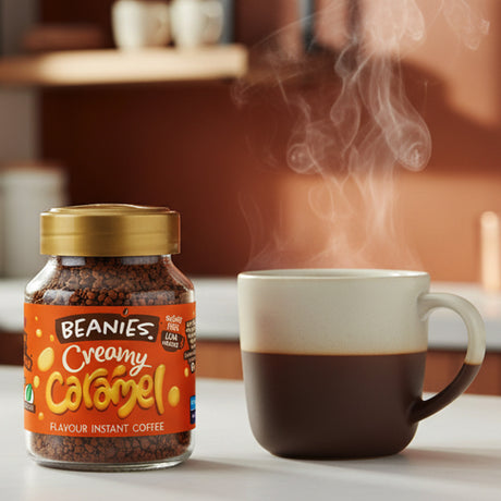 Beanies Creamy Caramel Flavoured Instant Coffee 50g